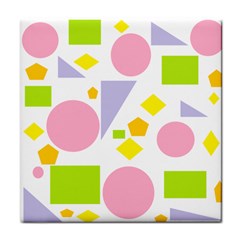 Spring Geometrics Ceramic Tile by StuffOrSomething