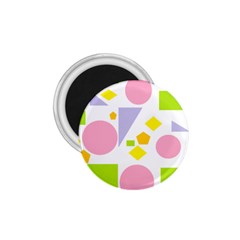 Spring Geometrics 1 75  Button Magnet by StuffOrSomething