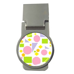 Spring Geometrics Money Clip (round) by StuffOrSomething