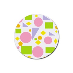 Spring Geometrics Drink Coasters 4 Pack (round) by StuffOrSomething