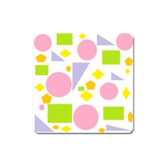 Spring Geometrics Magnet (square) by StuffOrSomething