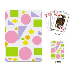 Spring Geometrics Playing Cards Single Design by StuffOrSomething