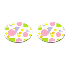 Spring Geometrics Cufflinks (oval) by StuffOrSomething