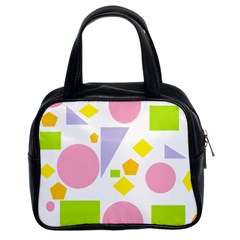 Spring Geometrics Classic Handbag (two Sides) by StuffOrSomething