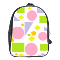 Spring Geometrics School Bag (large) by StuffOrSomething