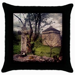 Toulongergues2 Black Throw Pillow Case