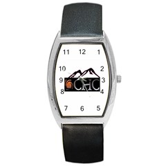 Chc Logo Tonneau Leather Watch by ColoradoHighCountry