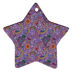 Purple Paisley Star Ornament by StuffOrSomething