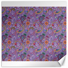 Purple Paisley Canvas 20  X 20  (unframed) by StuffOrSomething