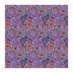 Purple Paisley Glasses Cloth (Medium) Front