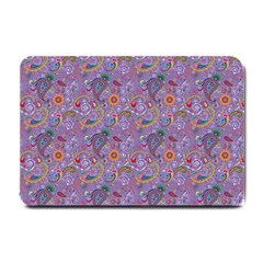 Purple Paisley Small Door Mat by StuffOrSomething