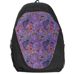 Purple Paisley Backpack Bag by StuffOrSomething