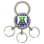 Mine 3-Ring Key Chain Front