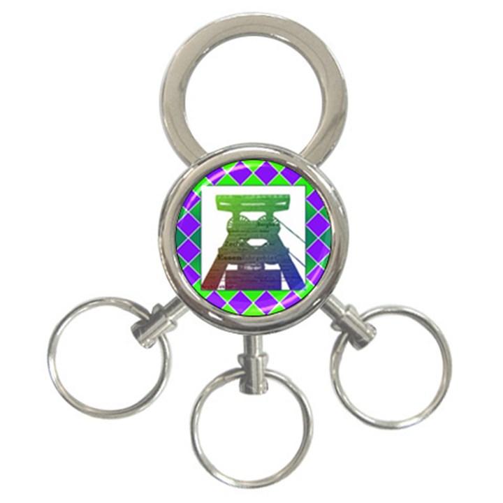 Mine 3-Ring Key Chain