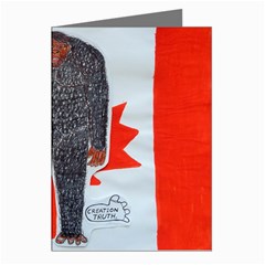 Big Foot H, Canada Flag Greeting Card (8 Pack) by creationtruth