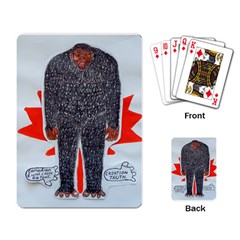 Big Foot H, Canada Flag Playing Cards Single Design by creationtruth