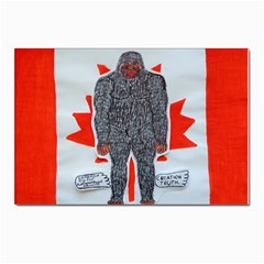 Big Foot A, Canada Flag Postcards 5  X 7  (10 Pack) by creationtruth