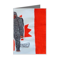 Big Foot A, Canada Flag Mini Greeting Card