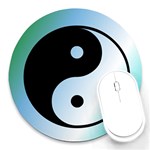 Ying Yang  8  Mouse Pad (Round) Front