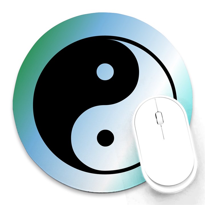 Ying Yang  8  Mouse Pad (Round)