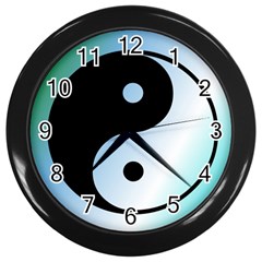 Ying Yang  Wall Clock (Black)