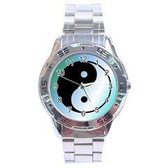 Ying Yang  Stainless Steel Watch