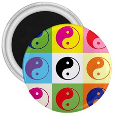 Ying Yang   3  Button Magnet by Siebenhuehner