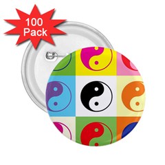 Ying Yang   2 25  Button (100 Pack) by Siebenhuehner