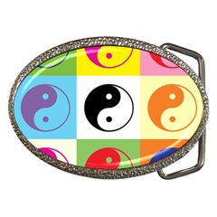 Ying Yang   Belt Buckle (oval) by Siebenhuehner