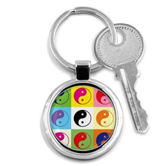 Ying Yang   Key Chain (round) by Siebenhuehner