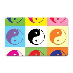 Ying Yang   Magnet (rectangular) by Siebenhuehner