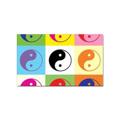 Ying Yang   Sticker 100 Pack (rectangle) by Siebenhuehner