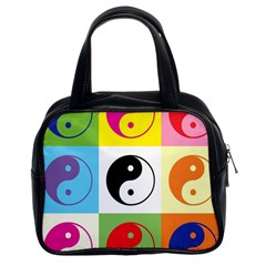 Ying Yang   Classic Handbag (two Sides) by Siebenhuehner