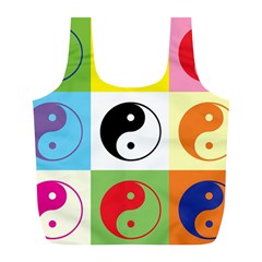 Ying Yang   Reusable Bag (l) by Siebenhuehner