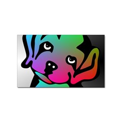 Dog Sticker (rectangle) by Siebenhuehner