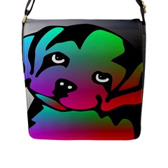 Dog Flap Closure Messenger Bag (large) by Siebenhuehner