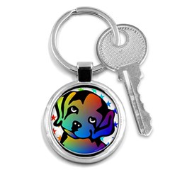 Dog Key Chain (round) by Siebenhuehner