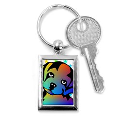 Dog Key Chain (rectangle) by Siebenhuehner