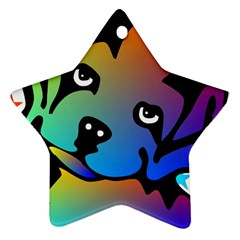 Dog Star Ornament (two Sides) by Siebenhuehner