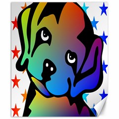 Dog Canvas 8  X 10  (unframed) by Siebenhuehner