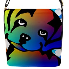 Dog Flap Closure Messenger Bag (small) by Siebenhuehner