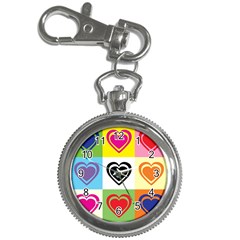 Hearts Key Chain Watch by Siebenhuehner