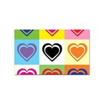 Hearts Sticker (Rectangle) Front