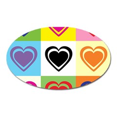 Hearts Magnet (oval) by Siebenhuehner