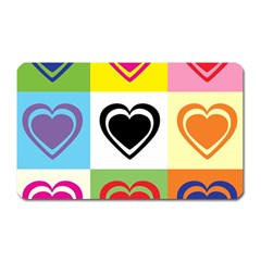 Hearts Magnet (rectangular) by Siebenhuehner