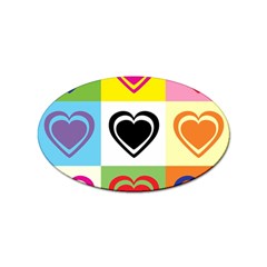 Hearts Sticker 100 Pack (oval) by Siebenhuehner