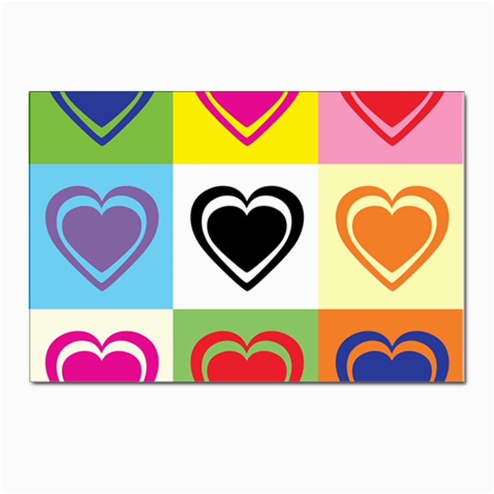 Hearts Postcard 4 x 6  (10 Pack)