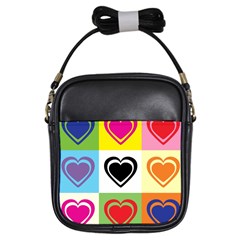 Hearts Girl s Sling Bag by Siebenhuehner