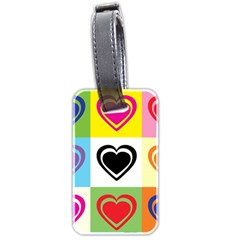 Hearts Luggage Tag (two Sides) by Siebenhuehner