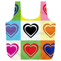 Hearts Reusable Bag (xl) by Siebenhuehner